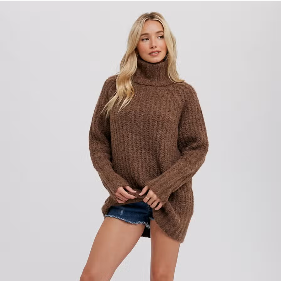 Chunky hot sale tunic sweater