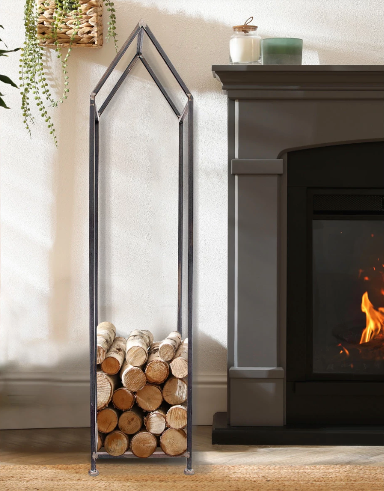 Metal House Log Holder Jack & Stella
