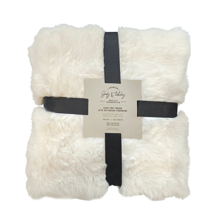 Rabbit Fur Throw