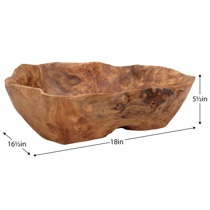 Costa Carved Wood Bowl