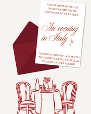'An Evening in Italy' Wine Tasting with Cavinona Wine Agency