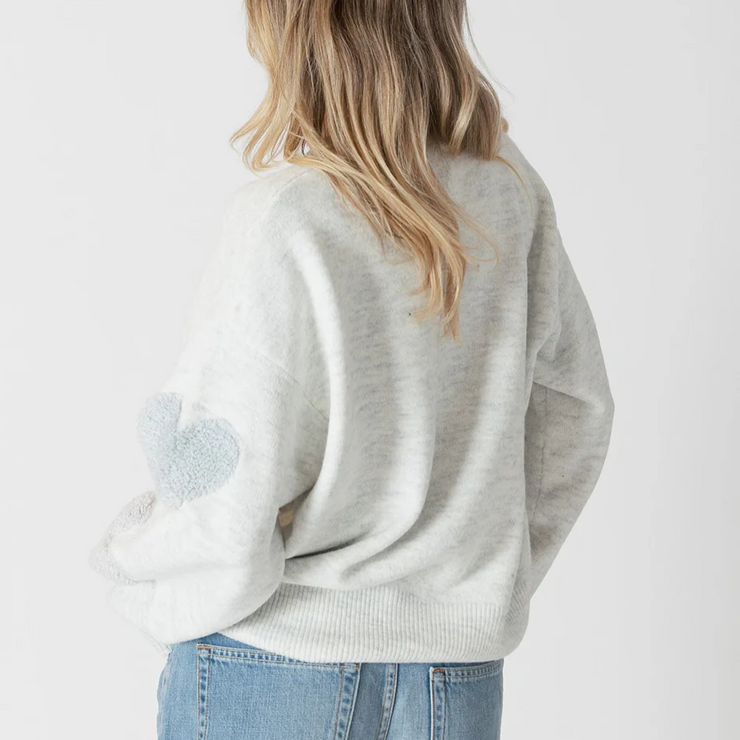 Eco Sweater Sherpa Hearts