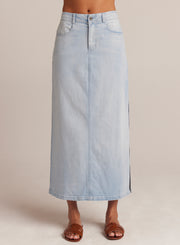 Indigo Side Slit Skirt