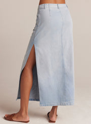 Indigo Side Slit Skirt