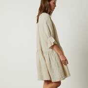 Woven Linen 3/4 Sleeve Bria Dress