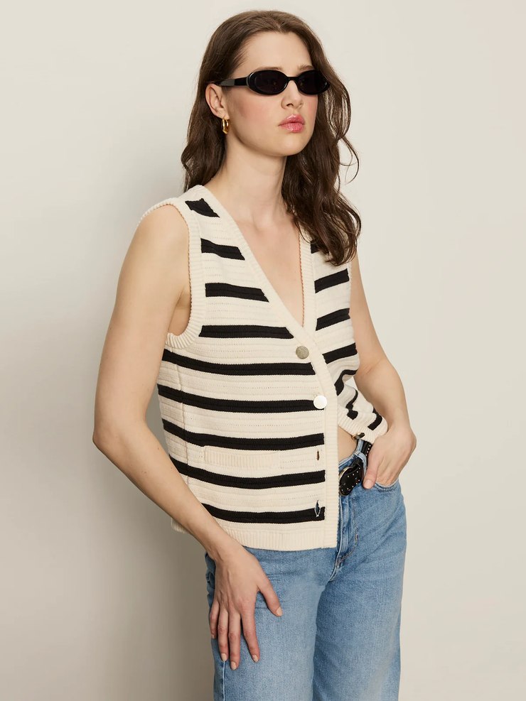 Textured Sweater Vest