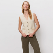 Textured Sweater Vest