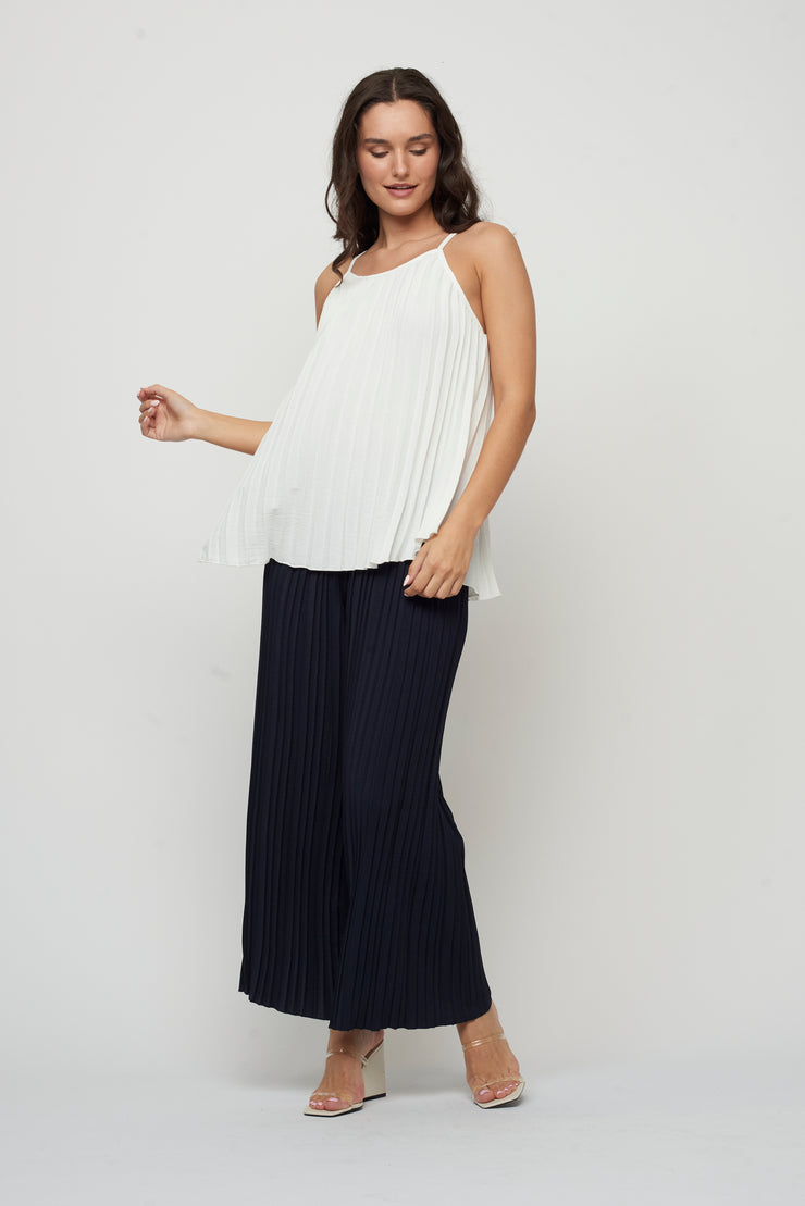 Pleated Halter Top