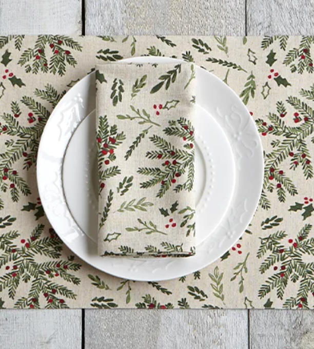 Holly Napkin s/4