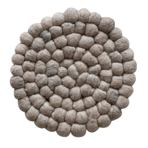 Handmade Wool Felt Ball Trivet