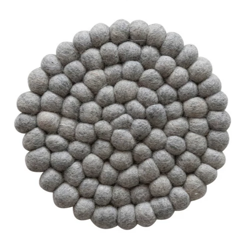 Handmade Wool Felt Ball Trivet