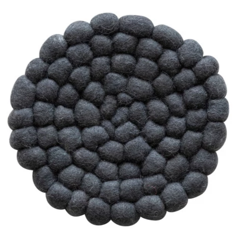 Handmade Wool Felt Ball Trivet