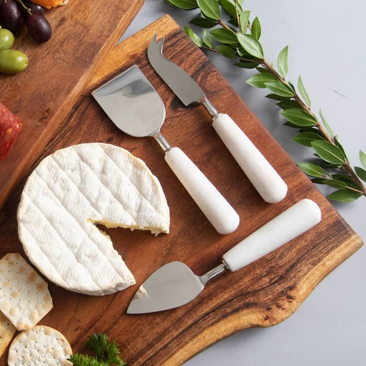 Marble Cheese Knives S/3