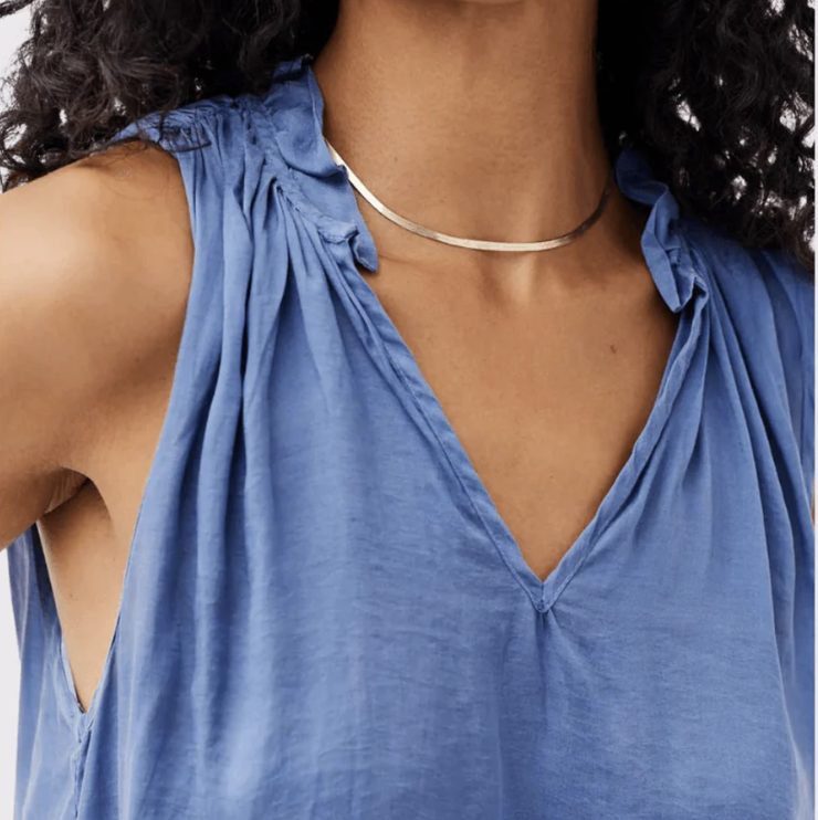 Ruffle Neck Tank