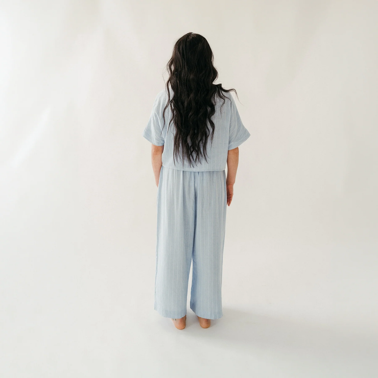 Blue Blend Palazzo Pant