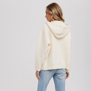 Zip Up Sweater With Hoodie