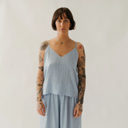 Blue Blend Strappy Top