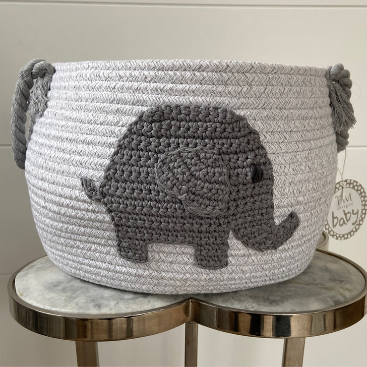 Woven Elephant Basket