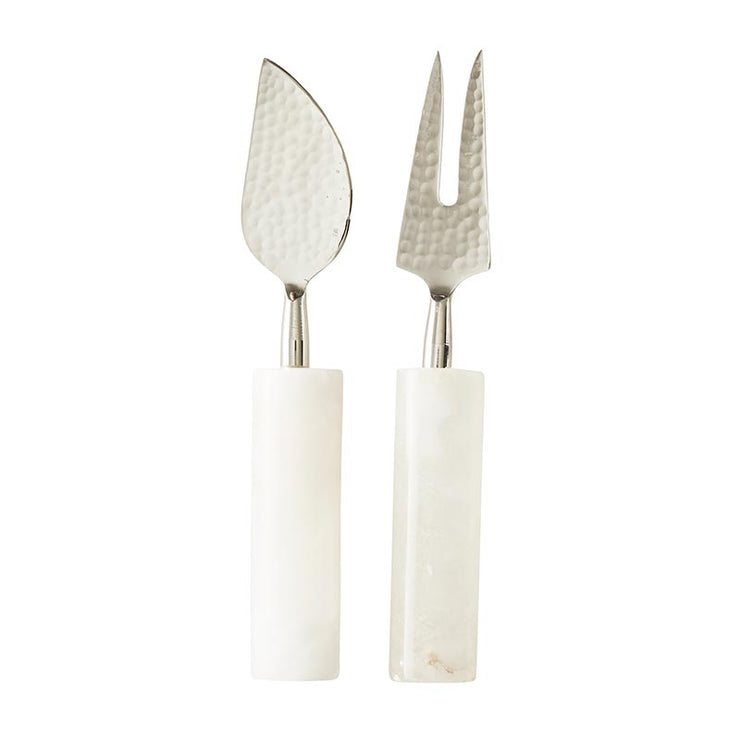Alabaster Cheese Knives S/2