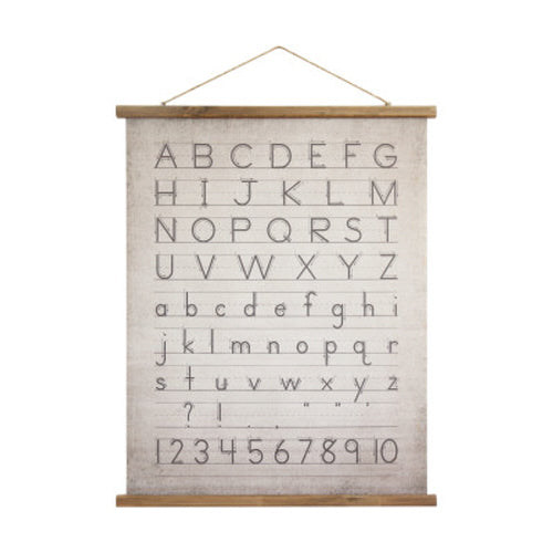 Alphabet & Numbers Jute Hanger