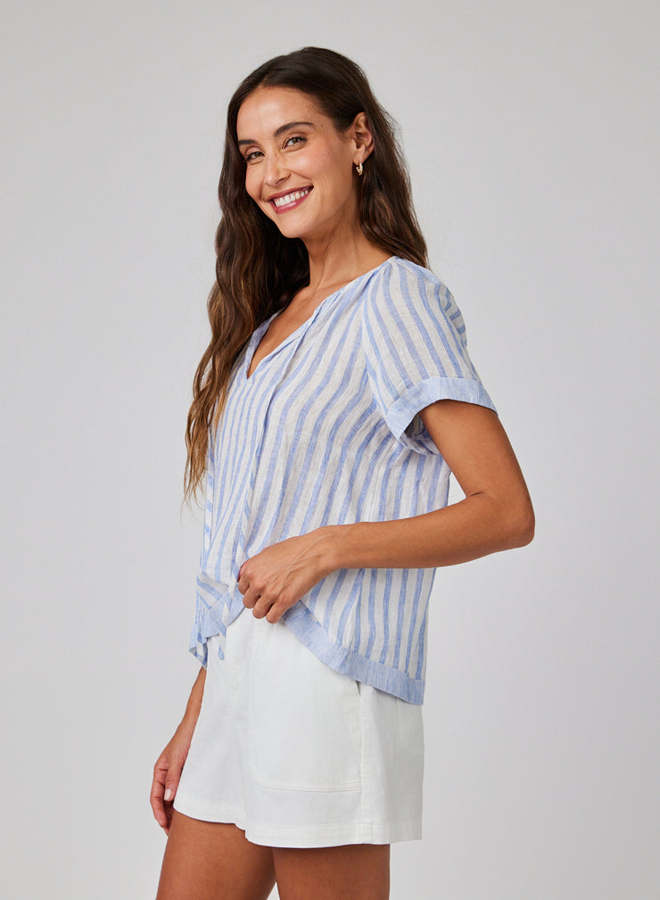Short Sleeve Raglan Flowy Top