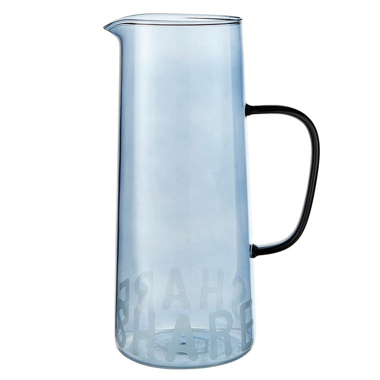 Blue Glass Pitcher Share