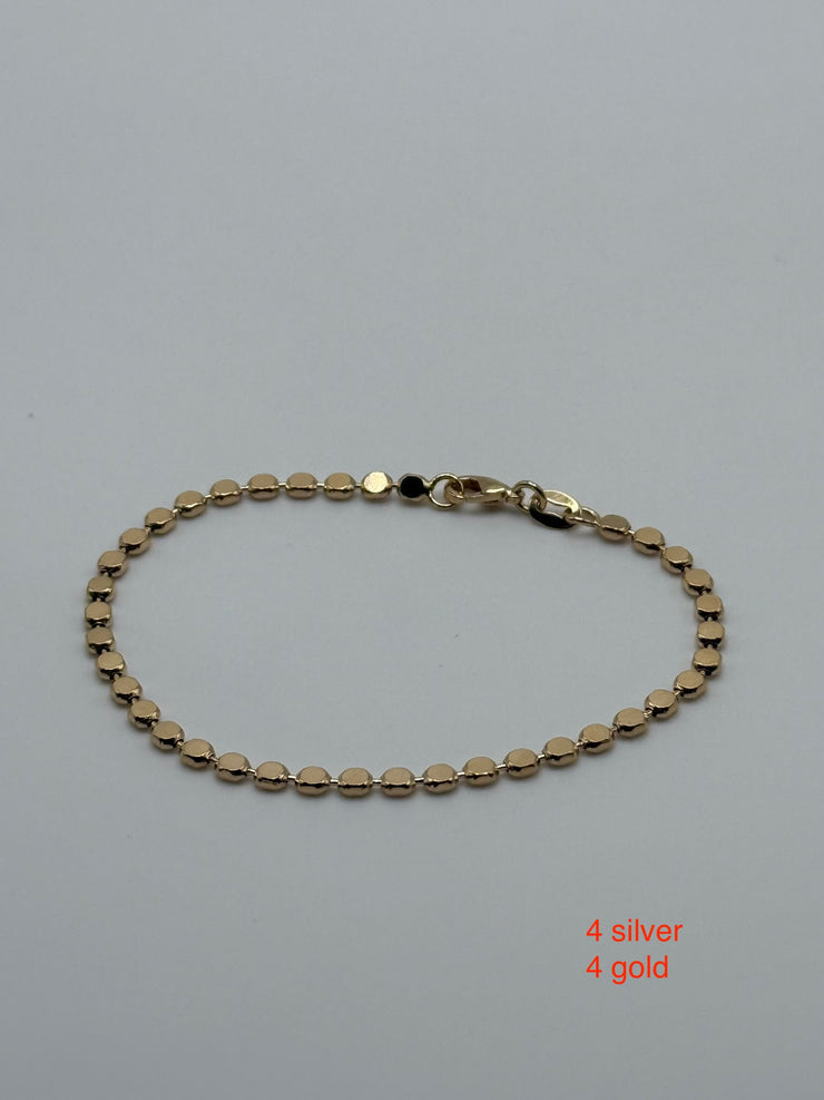 Nicole Bracelet - Disk Chain