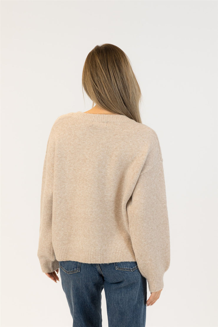 Bows Eco Crewneck Pullover Sweater