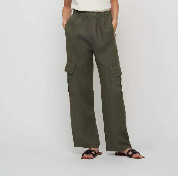 Linen Cargo Pant