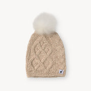 Hand Knit Alpaca Pom Pom Hat
