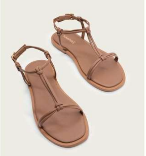 Allen Naked Sandal With Buckle Strap