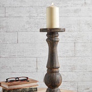 Dark Wood Pedestal