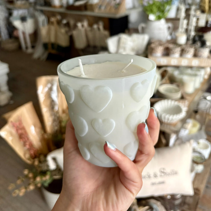 Frosted Heart Soy Candle – Jack & Stella