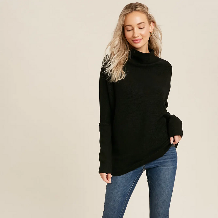 Slouch Neck Pullover Sweater