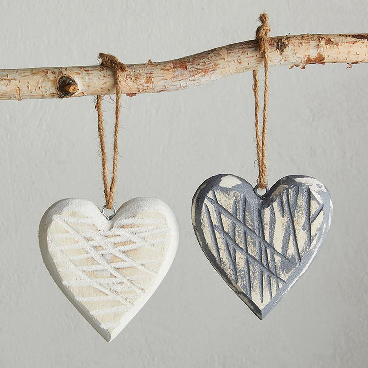 Wood Heart Hanger