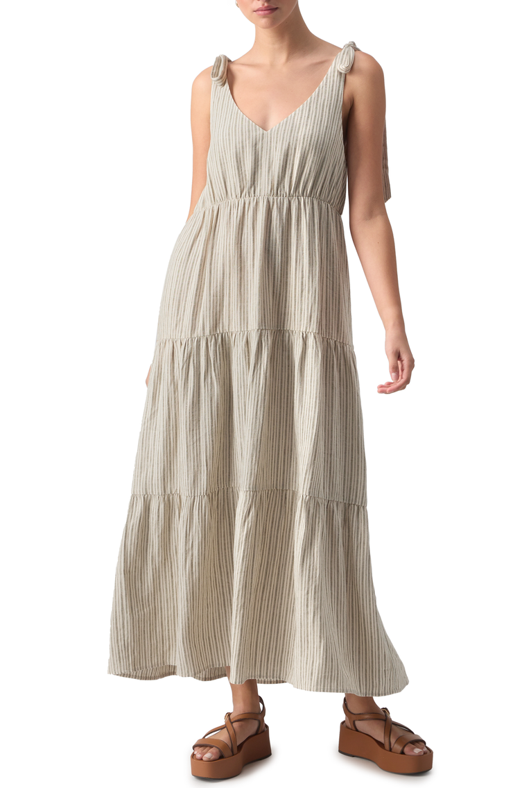 Move Your Body Striped Maxi Dress