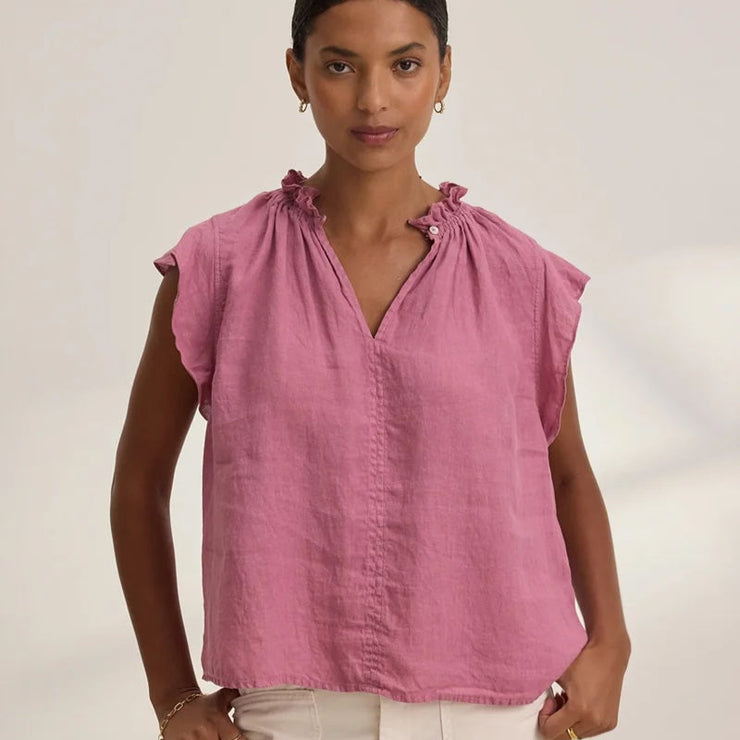 Semira Woven Linen Top