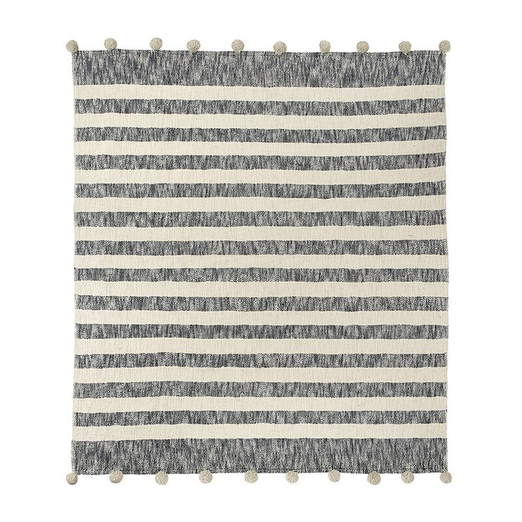 Striped Pom Throws