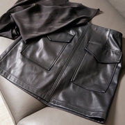 Willow Vegan Leather Pocket Skirt