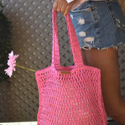 Raffia Pink Bag