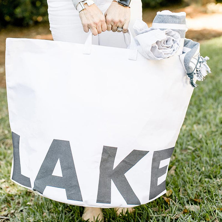 Lake Canvas Tote