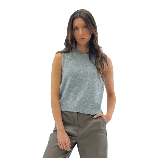 Kacey Speckled Sweater Tank