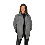 Jessica Quilted Menswear Coat