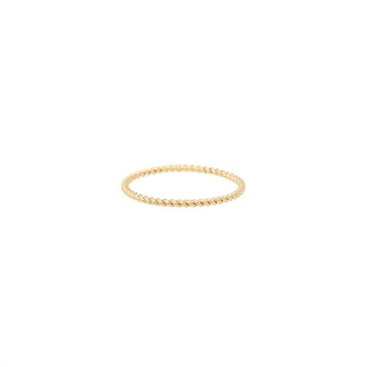 Twisted Stacking Ring Gold Filling