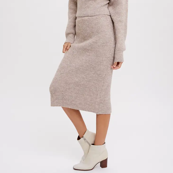 H Line Midi Sweater Skirt